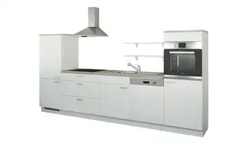 Küchenzeile ohne Elektrogeräte Kassel Weiß, matt Weiß Ausführung links