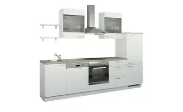 Küchenzeile ohne Elektrogeräte Hamburg Weiß, matt Weiß Ausführung rechts