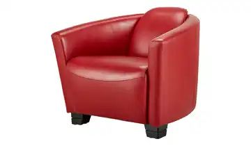 uno Ledersessel rot - Leder Taylor