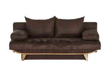 smart Braunes Schlafsofa braun - Mikrofaser Odesso
