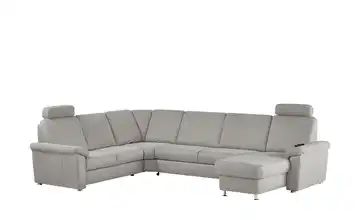 meinSofa Wohnlandschaft grau - Mikrofaser Rita