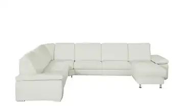meinSofa Wohnlandschaft weiß - Leder Elsa