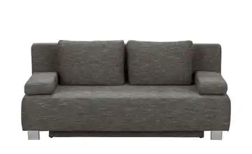 Schlafcouch grau - Webstoff Donald