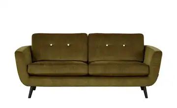 SOHO Sofa 2,5-sitzig grün - Webstoff Smilla