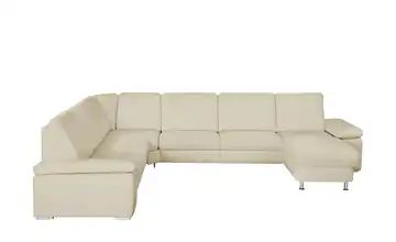 meinSofa Wohnlandschaft creme - Leder Elsa