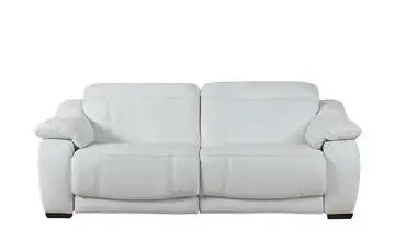 Sofa 3-sitzig weiß - Leder Unika