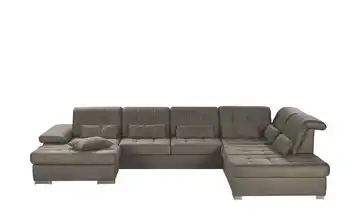 Wohnlandschaft beige - Mikrofaser Haiti