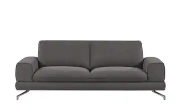 smart Sofa 3-sitzig dunkelgrau - Stoff Bonika Flachgewebe 3 Dunkelgrau