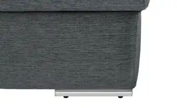 smart Ecksofa grau - Flachgewebe Ibby