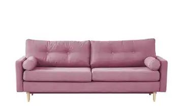 finya Design-Schlafsofa 3-sitzig rosa - Webstoff Pure