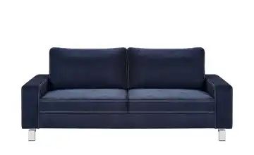 Sofa dunkelblau - Mikrofaser Coline