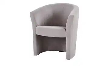 smart Cocktailsessel silber - Stoff Patti