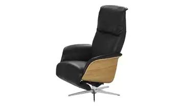 Relaxsessel schwarz - Leder Frederik
