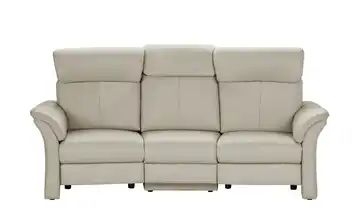 Wohnwert Trapezsofa grau - Leder Lena