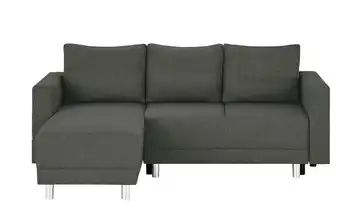 switch Ecksofa grau-braun - Webstoff Denver