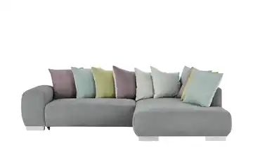 bobb Ecksofa grau - Webstoff Sunny