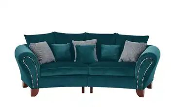 smart Big Sofa petrol - Mikrofaser Nadja