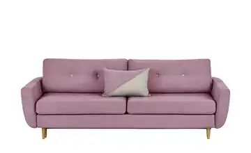finya Schlafsofa, 3-sitzig pink - Webstoff Harris