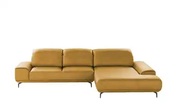 Musterring Ecksofa MR 2490 Goldgelb Erweiterte Funktion rechts