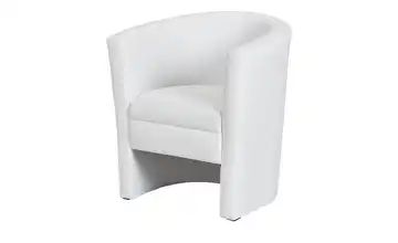 Cocktailsessel weiß - Kunstleder Boel
