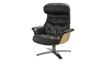 uno Relaxsessel schwarz - Leder Charis
