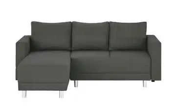 switch Ecksofa grau-braun - Webstoff Denver