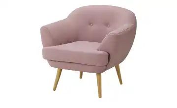 finya Sessel rosa - Stoff Elara