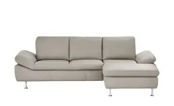 smart Ecksofa grau-braun - Leder Okelani