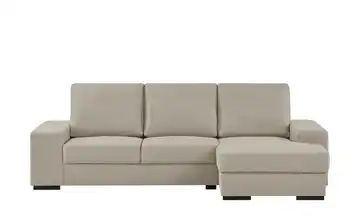 Ecksofa grau-braun - Flachgewebe Renée