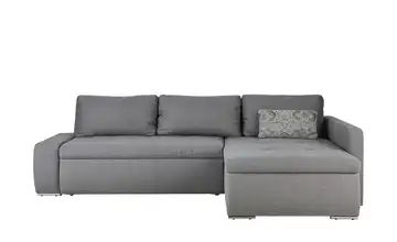 Ecksofa grau - Webstoff Maurina