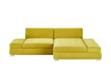 Ecksofa gelb-grün - Webstoff Curacao