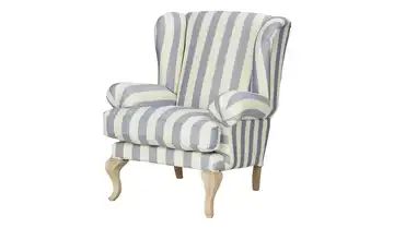 smart Ohrensessel blau - Stoff Charmaine
