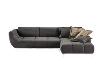 bobb Ecksofa anthrazit - Flachgewebe Bellani