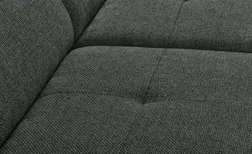 switch Ecksofa grauschwarz - Webstoff Fabio