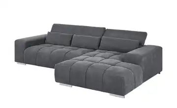 uno Ecksofa grau - Mikrofaser Origo