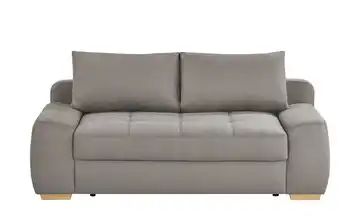 bobb Schlafsofa mit Boxspringpolsterung taupe - Flachgewebe Eleny de Luxe