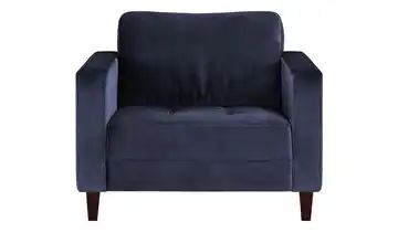 smart Sessel blau - Stoff Geradine
