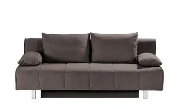smart Schlafsofa braun - Webstoff Alina