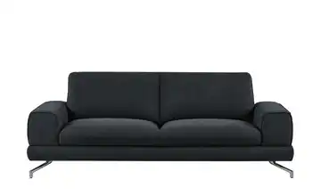 smart Sofa schwarz - Stoff Bonika Flachgewebe 3 Schwarz