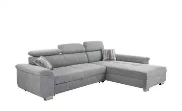 Ecksofa grau - Webstoff Liya
