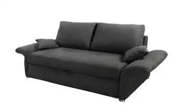 Schlafsofa dunkelgrau - Mikrofaser Emely