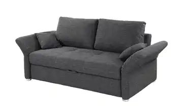 Schlafsofa anthrazit - Mikrofaser Emely