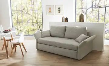 Schlafsofa grau - Mikrofaser Emely