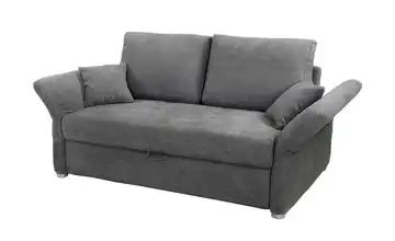 Schlafsofa hellgrau - Mikrofaser Emely