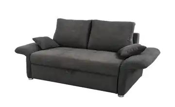 Schlafsofa dunkelgrau - Mikrofaser Emely