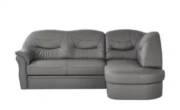 Ecksofa grau - Leder Victoria