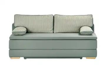 smart Boxspring-Schlafsofa mintgrün - Flachgewebe Torina