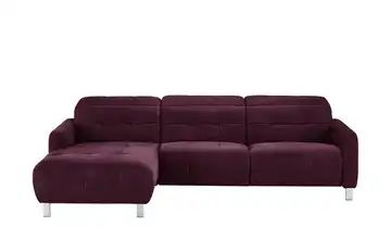 Wohnwert Ecksofa violett - Mikrofaser Maya