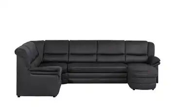 meinSofa Wohnlandschaft anthrazit - Mikrofaser Tilda