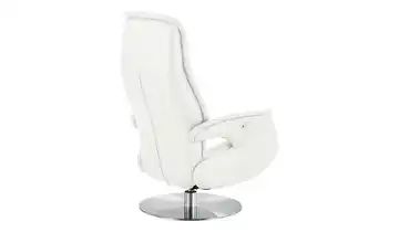 Drehsessel weiß - Leder 5020 Nils
